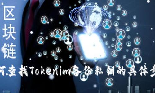 如何查找Tokenim备份私钥的具体步骤